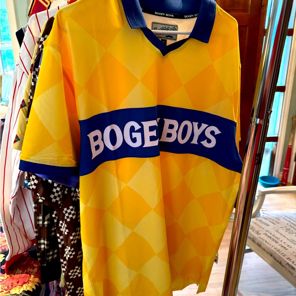 Yellow and Blue Bogey Boys Shirt, New